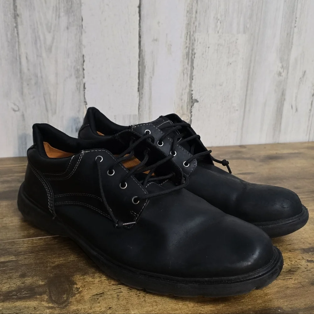 Timberland Earthkeepers 5052A Black Leather Men's Shoes Size 13W